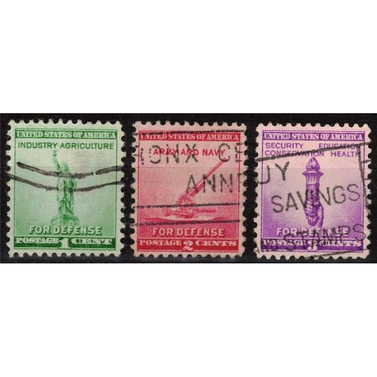 USA 1940 National Defense 3v us