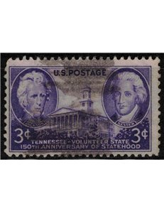 USA 1946 Ammissione del Tennessee us