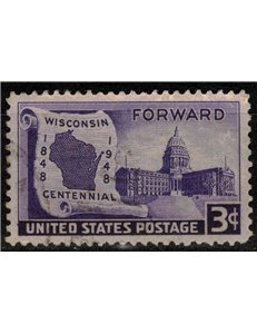 USA 1948 Admission of Wisconsin us