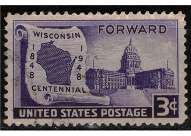 USA 1948 Admission of Wisconsin us