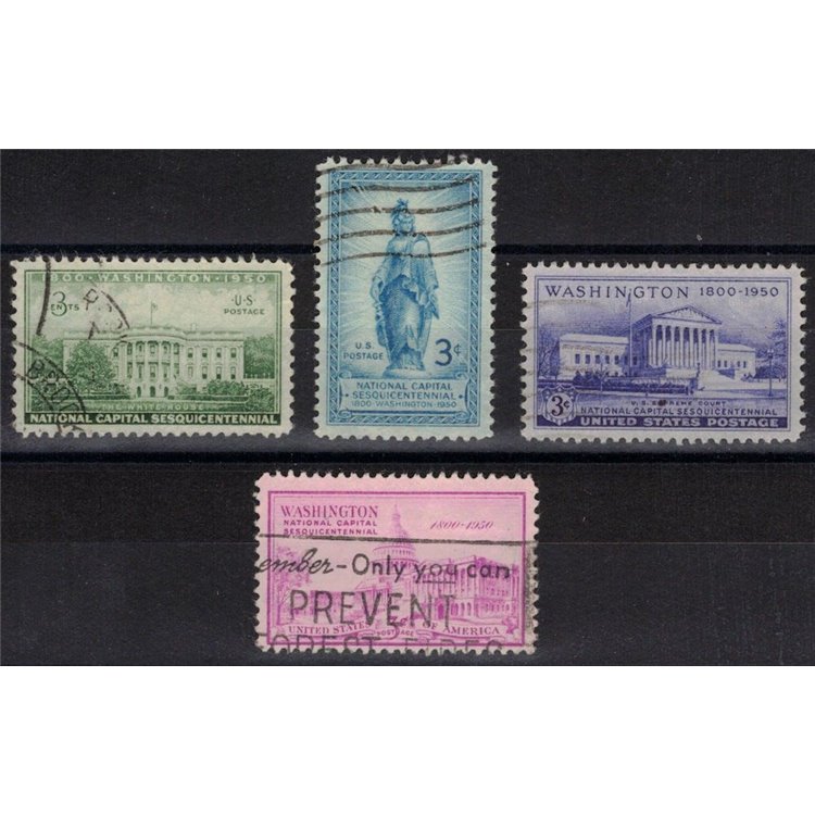 USA 1950 Washington Capital 4v us