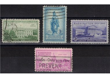 USA 1950 Washington Capital 4v us