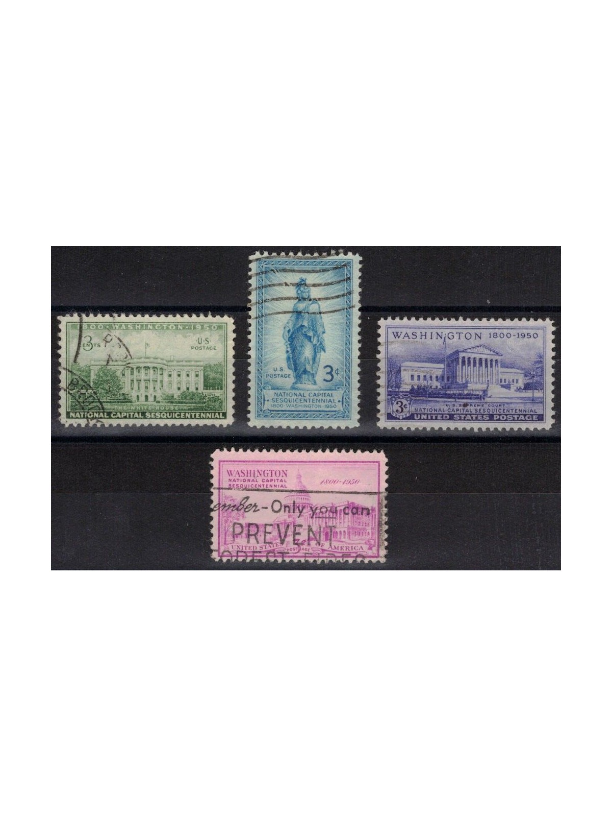 USA 1950 Washington Capitale 4v us