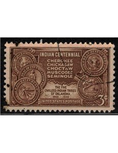 USA 1948 Arrival of the five civilized tribes us