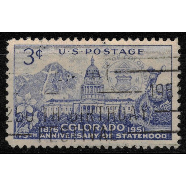 USA 1951 Admission of Colorado us