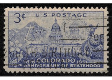 USA 1951 Admission of Colorado us