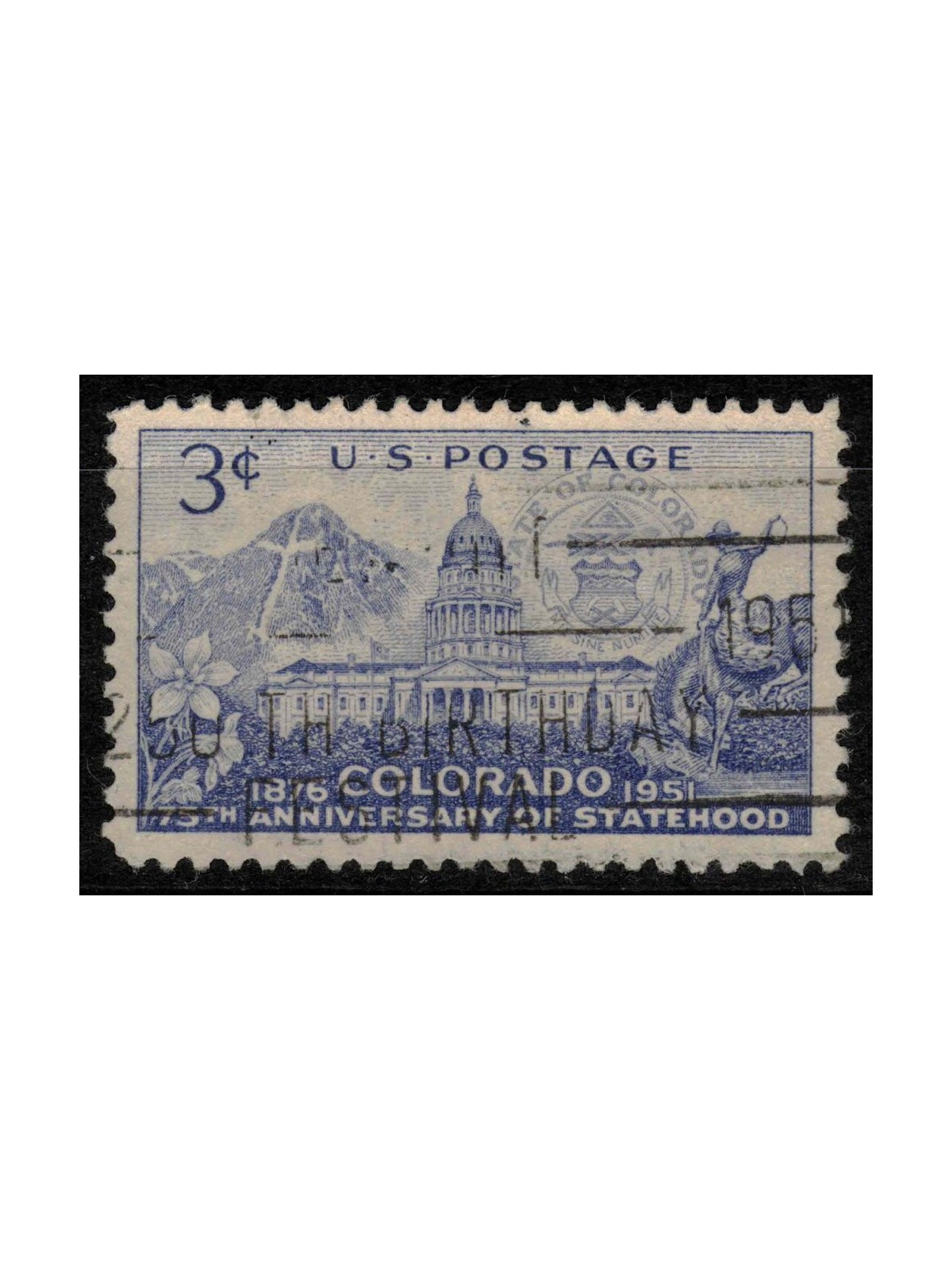 USA 1951 Ammissione del Colorado us