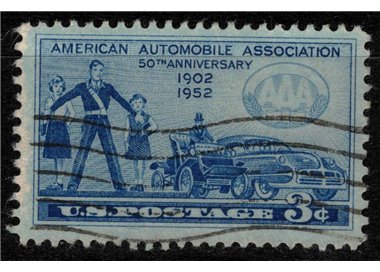 USA 1952 American Automobile Association us