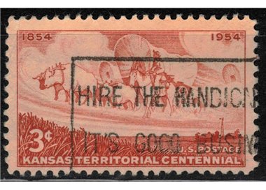 USA 1954 Kansas Territory us