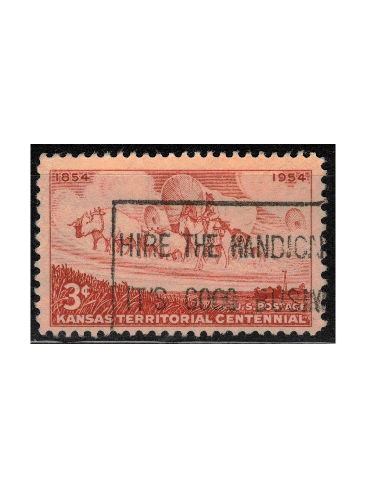 USA 1954 Kansas Territory us