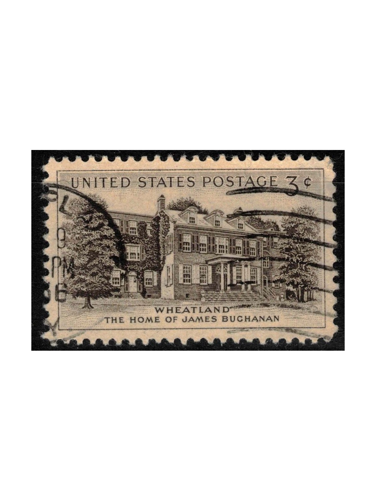 USA 1956 Home of President James Buchanan us