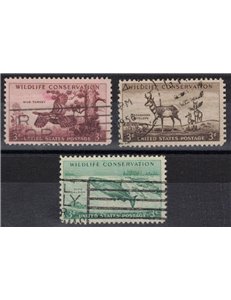 USA 1956 Wildlife Protection 3v us