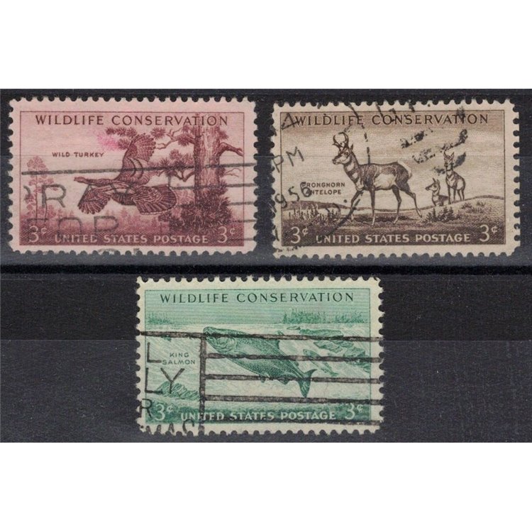 USA 1956 Wildlife Protection 3v us
