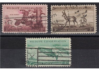 USA 1956 Wildlife Protection 3v us