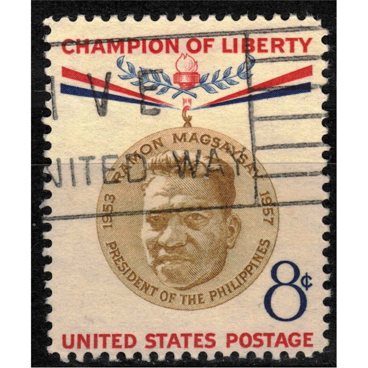 USA 1957 Campioni della Libertà (Ramon Magsaysay) us