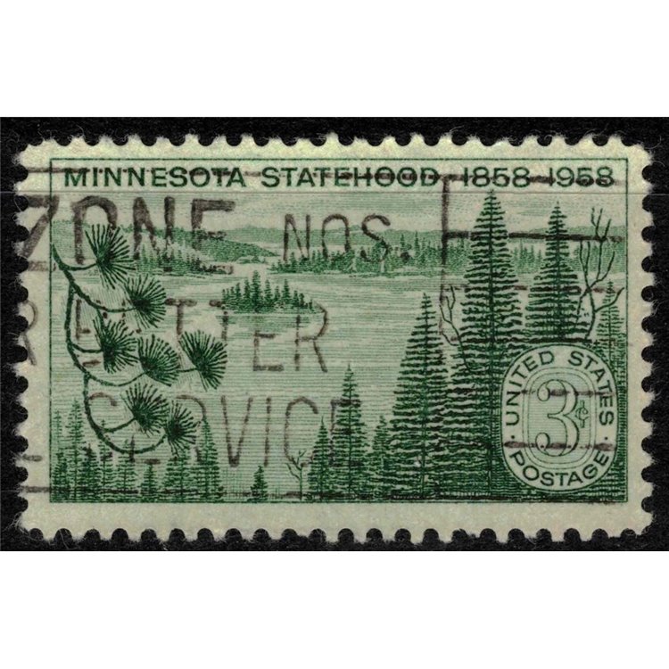 USA 1958 Admission of Minnesota us