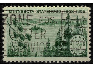 USA 1958 Admission of Minnesota us