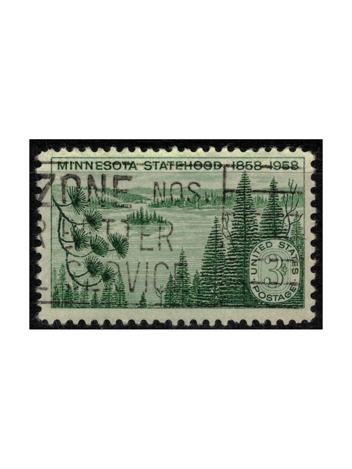 USA 1958 Admission of Minnesota us