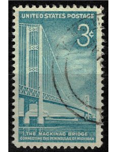 USA 1958 Inaugurazione del Ponte Mackinac us