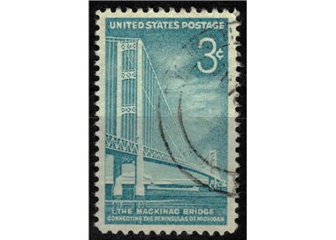 USA 1958 Inauguration of the Mackinac Bridge us
