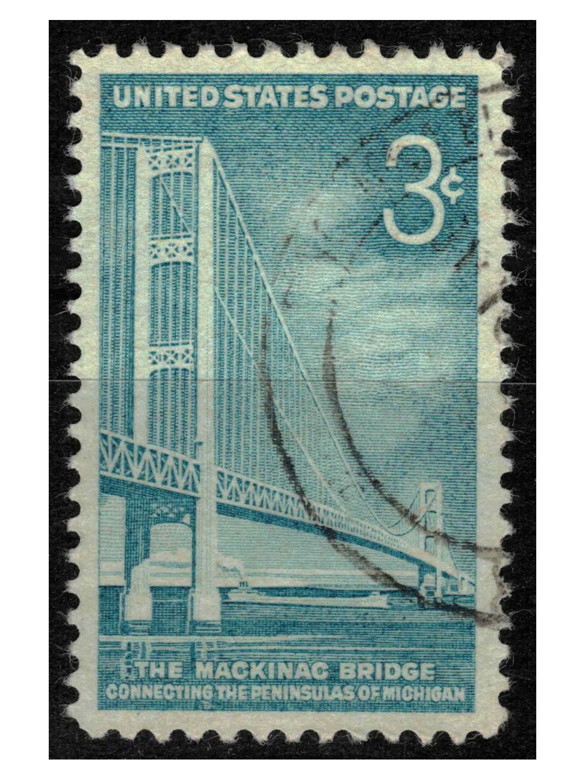 USA 1958 Inaugurazione del Ponte Mackinac us