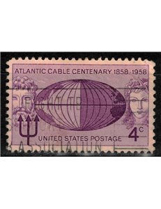 USA 1958 Laying of the US telegraph cable