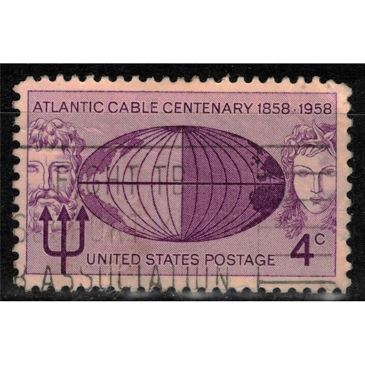 USA 1958 Laying of the US telegraph cable