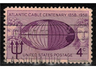 USA 1958 Laying of the US telegraph cable