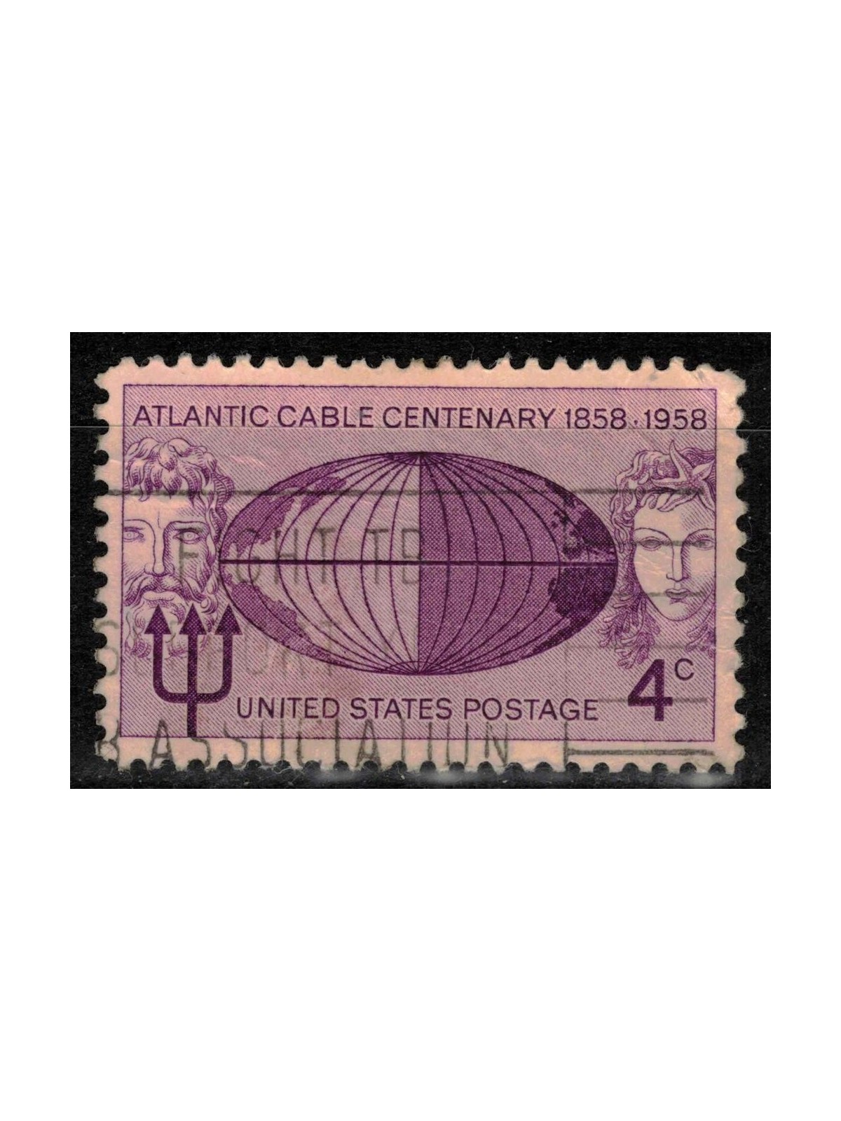 USA 1958 Posa del cavo telegrafico us