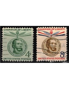 USA 1958 Campioni della Libertà (Lajos Kossuth) 2v us