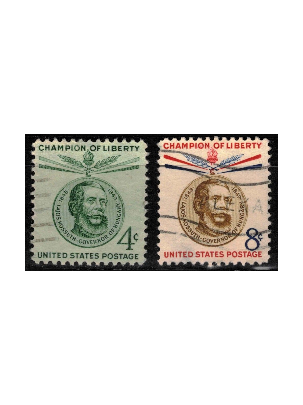 USA 1958 Campioni della Libertà (Lajos Kossuth) 2v us