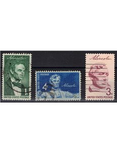 USA 1959 Abramo Lincoln 3v us