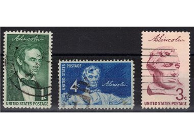 USA 1959 Abramo Lincoln 3v us