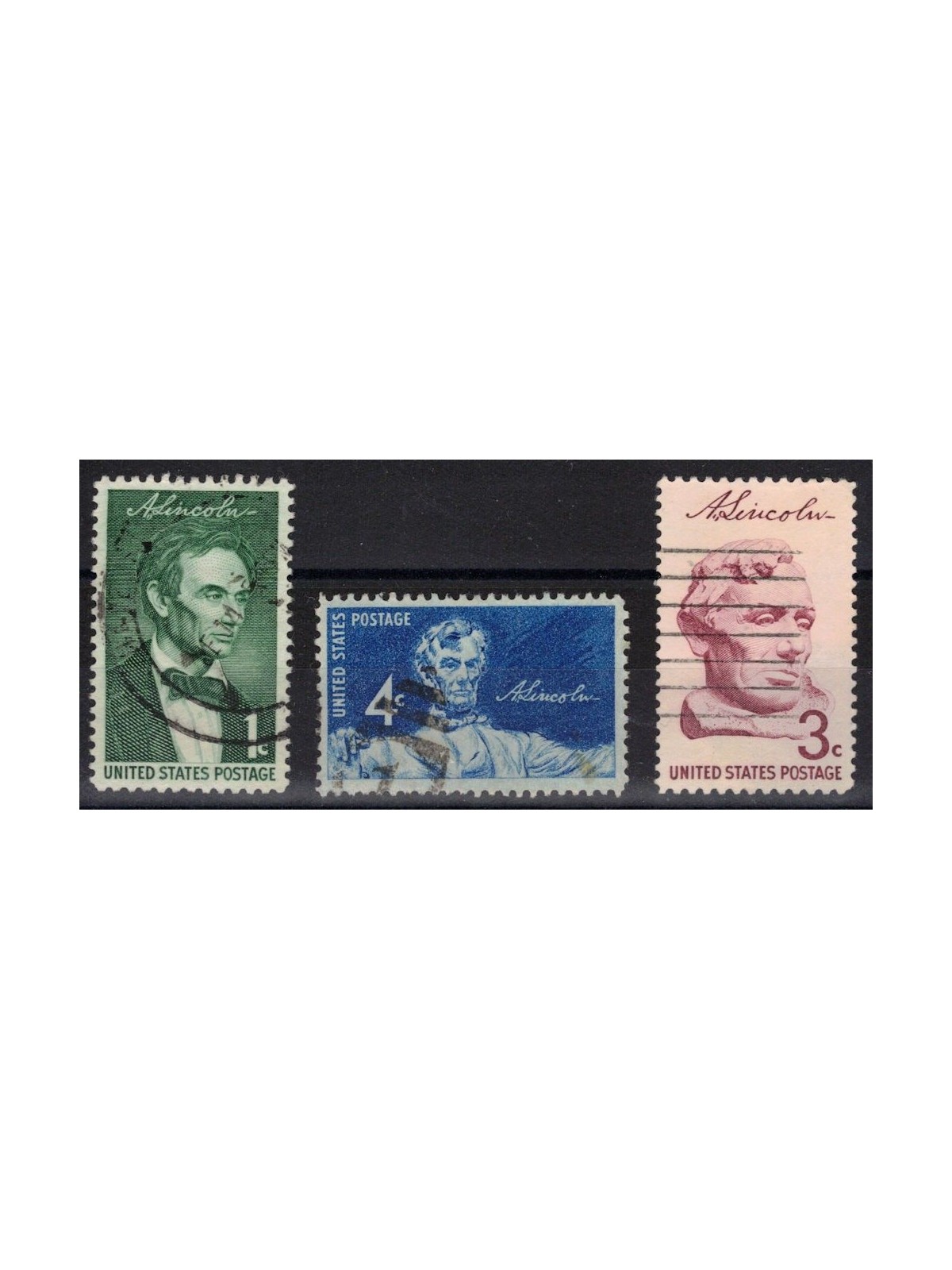 USA 1959 Abraham Lincoln 3v us