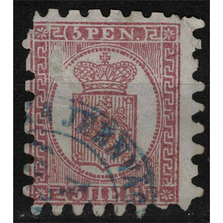 FINLAND 1866-70 Coat of Arms 5p lilac brown on ochre (type I) us