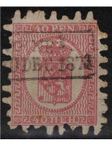 FINLAND 1866-70 Coat of Arms 40p pink on light lilac us