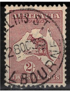 AUSTRALIA 1923-25 2s brown lilac us
