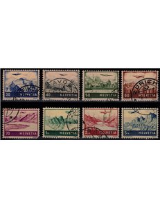 SVIZZERA 1941 Vedute (posta aerea) 8v us