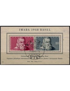 SWITZERLAND 1948 Philatelic Exhibition (Imaba) s/s us