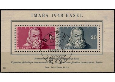 SVIZZERA 1948 Esposizione Filatelica (Imaba) BF us