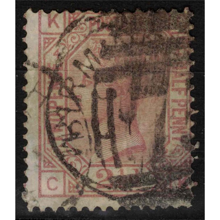 GRAN BRETAGNA 1875-80 Regina Vittoria (2½p rosa violaceo) us