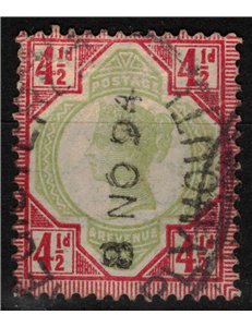 GREAT BRITAIN 1887-900 Queen Victoria's Jubilee (4½p red) us