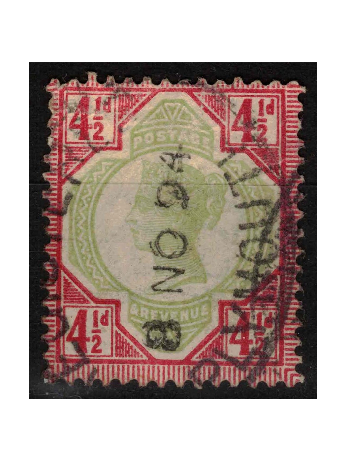 GREAT BRITAIN 1887-900 Queen Victoria's Jubilee (4½p red) us