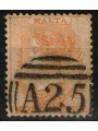 MALTA 1882 Effigy of Queen Victoria (½p yellow bistre) us