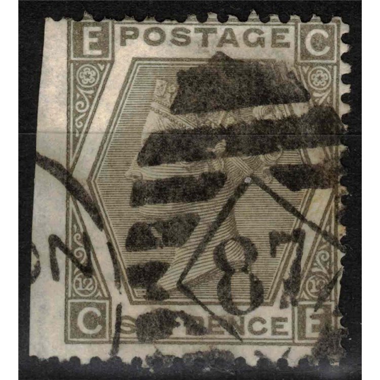 GREAT BRITAIN 1872-73 Queen Victoria (6p grey) us (nd sx)