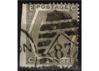 GREAT BRITAIN 1872-73 Queen Victoria (6p grey) us (nd sx)