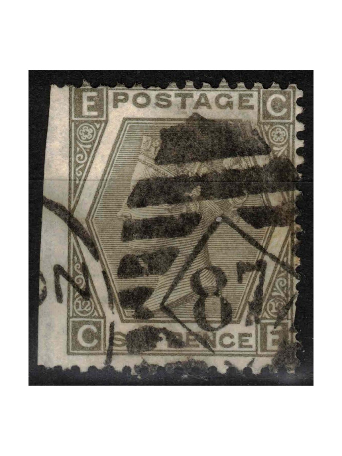 GREAT BRITAIN 1872-73 Queen Victoria (6p grey) us (nd sx)