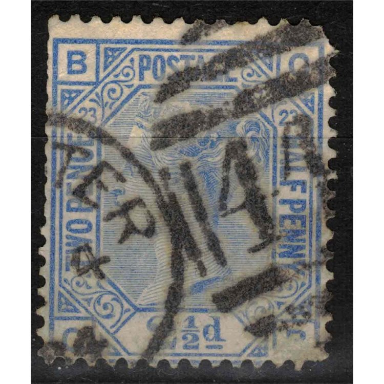 GREAT BRITAIN 1875-80 Queen Victoria (2½p blue) us