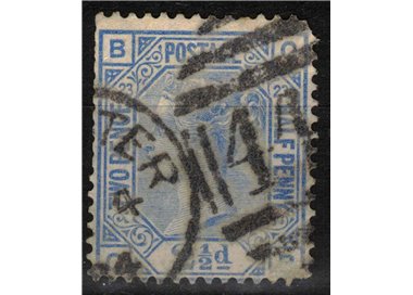 GREAT BRITAIN 1875-80 Queen Victoria (2½p blue) us