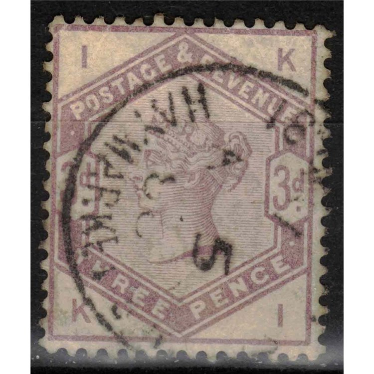 GRAN BRETAGNA 1884 Effigie della Regina Vittoria (3p violetto) us